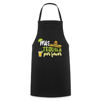 Mehr Tequila bitte lustig Taco Happy Cinco de Mayo - Kochschürze - Schwarz - Vorne - AI Model Male 185 dark (185cm)