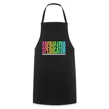 Speducator Special Education Teacher Special Education - Cooking Apron - black - Front - AI Model Male 185 dark (185cm)