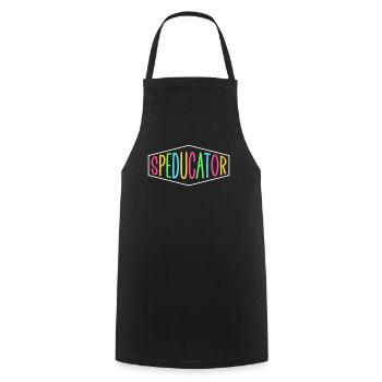 Speducator Teacher Special Education Special Education - Cooking Apron - black - Front - AI Model Male 185 dark (185cm)