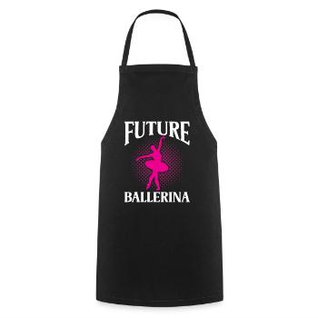 Zukünftige Ballerina Hobby Ballett Balletttänzer - Kochschürze - Schwarz - Vorne - AI Model Male 185 dark (185cm)