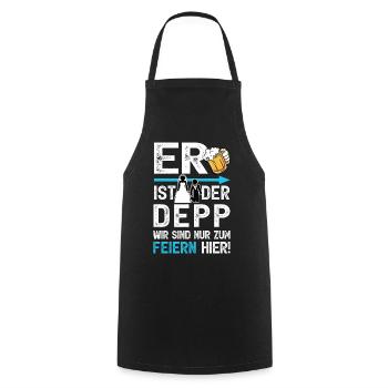 JGA Männer T-Shirt Junggesellenabschied Poltern - Kochschürze - Schwarz - Vorne - AI Model Male 185 dark (185cm)