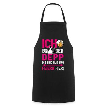JGA T-Shirt Bräutigam Kostüm Junggesellenabschied - Kochschürze - Schwarz - Vorne - AI Model Male 185 dark (185cm)