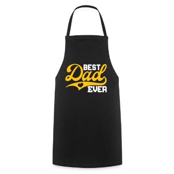 Best Dad Ever - Cooking Apron - black - Front - AI Model Male 185 dark (185cm)