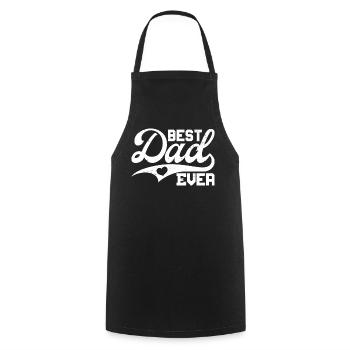 Best Dad Ever - Cooking Apron - black - Front - AI Model Male 185 dark (185cm)