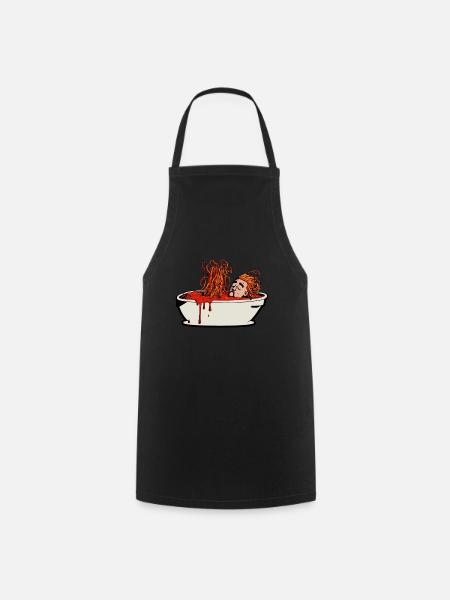 Baptism Bathtub Spaghetti - Atheist Atheism - Cooking Apron - black