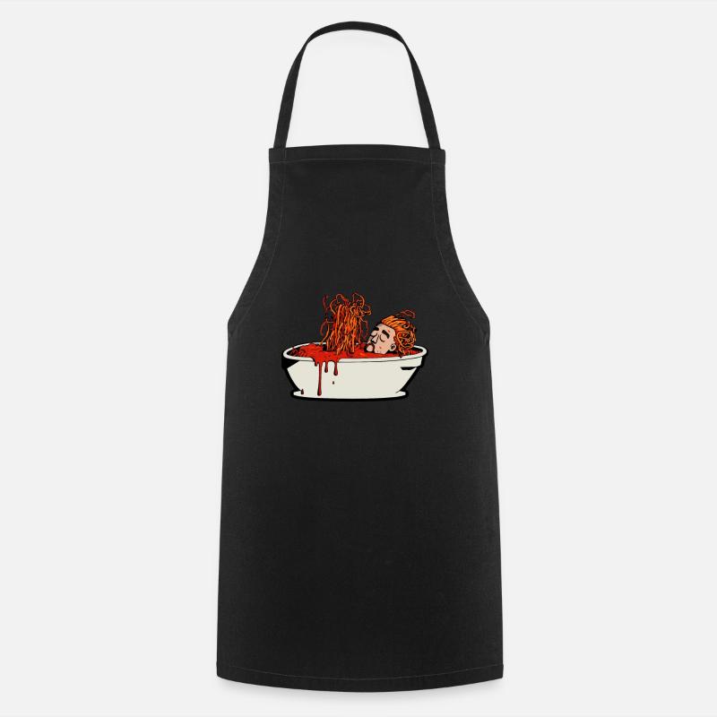 Baptism Bathtub Spaghetti - Atheist Atheism - Cooking Apron - black