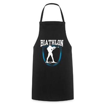 Biathlon Biathlète Biathlons Biathlète Sport - Tablier de cuisine - noir - Devant - AI Model Male 185 dark (185cm)
