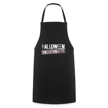 Halloween me comprend - Goth Halloween - Tablier de cuisine - noir - Devant - AI Model Male 185 dark (185cm)