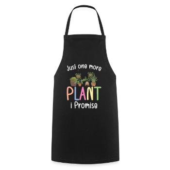 Just one more Plants i promise - Cooking Apron - black - Front - AI Model Male 185 dark (185cm)