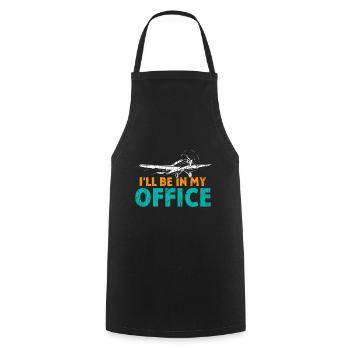 I be in my Office - Kochschürze - Schwarz - Vorne - AI Model Male 185 dark (185cm)