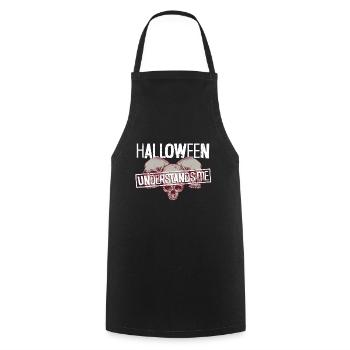 Halloween me comprend - Goth Halloween - Tablier de cuisine - noir - Devant - AI Model Male 185 dark (185cm)