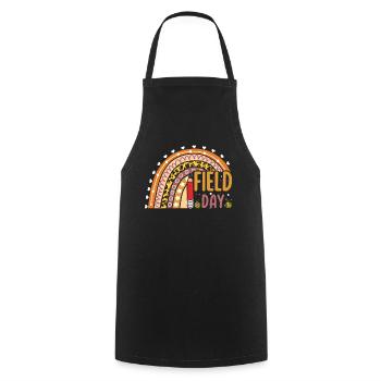 Bye School Out Happy Last Class Rainbow - Cooking Apron - black - Front - AI Model Male 185 dark (185cm)