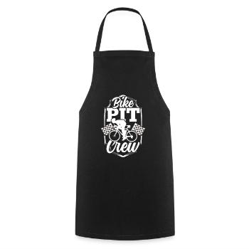 Bicycle pit crew Cyclists Cyclists Bicycle races - Cooking Apron - black - Front - AI Model Male 185 dark (185cm)