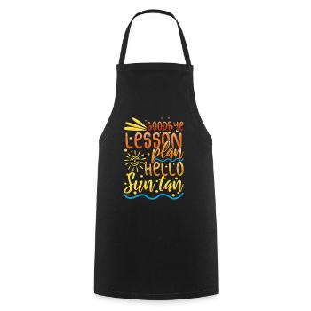 Bye School Out For Teacher Hello Summer - Cooking Apron - black - Front - AI Model Male 185 dark (185cm)