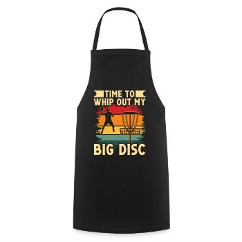Conception du lecteur Big Disc - Tablier de cuisine - noir - Devant - AI Model Male 185 dark (185cm)