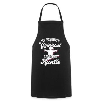 Funny Gymnastics for Girls - Cooking Apron - black - Front - AI Model Male 185 dark (185cm)