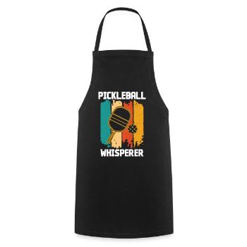 Pickleball Whisperer - Kochschürze - Schwarz - Vorne - AI Model Male 185 dark (185cm)