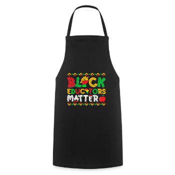 Drôle de mois africain - Tablier de cuisine - noir - Devant - AI Model Male 185 dark (185cm)