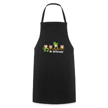 Be Different Dabbing Turtle - Cooking Apron - black - Front - AI Model Male 185 dark (185cm)