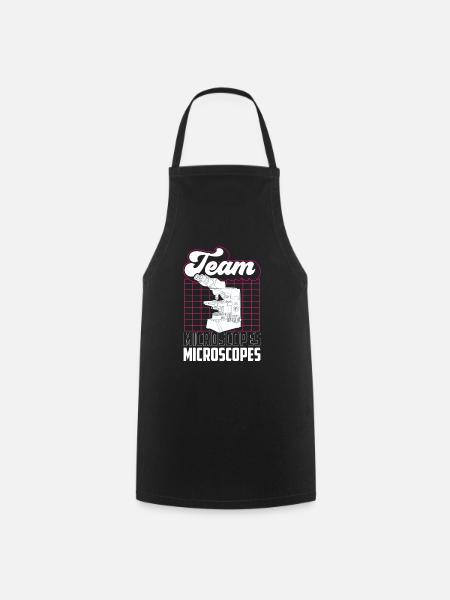 Équipe Microscopes Microscope Dictons Microscopes - Tablier de cuisine - noir