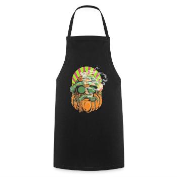 Hippie Trip Gras Cannabis Rauchen - Kochschürze - Schwarz - Vorne - AI Model Male 185 dark (185cm)