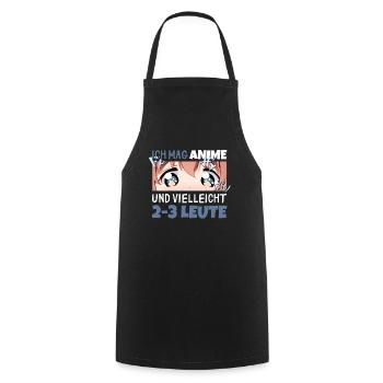 Sarkastisches Kawaii Statement für Manga-Liebhaber - Kochschürze - Schwarz - Vorne - AI Model Male 185 dark (185cm)