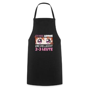 Sarkastisches Kawaii Statement für Manga-Liebhaber - Kochschürze - Schwarz - Vorne - AI Model Male 185 dark (185cm)