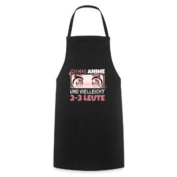 Sarkastisches Kawaii Statement für Manga-Liebhaber - Kochschürze - Schwarz - Vorne - AI Model Male 185 dark (185cm)