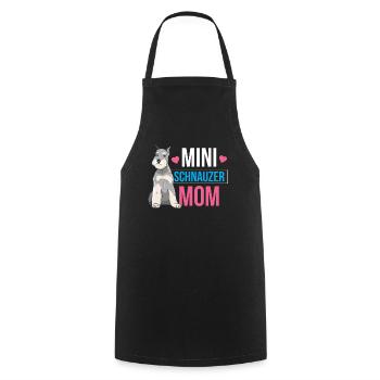 Schnauzer miniature Maman Fille Schnauzers Chien - Tablier de cuisine - noir - Devant - AI Model Male 185 dark (185cm)