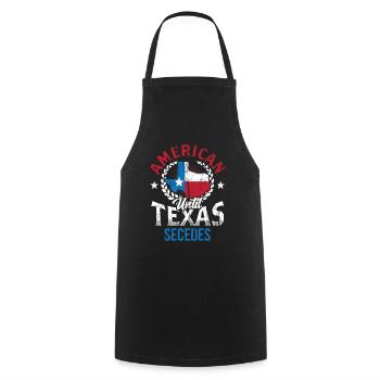 Les Américains jusqu’à la sécession des Texans du Texas - Tablier de cuisine - noir - Devant - AI Model Male 185 dark (185cm)
