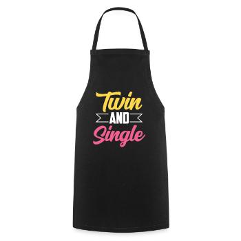 Gémeaux et humour sarcastique unique Gémeaux - Tablier de cuisine - noir - Devant - AI Model Male 185 dark (185cm)