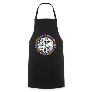 Ich fühle mich rebellisch ohne Tie Dye- Hippie - Kochschürze - Schwarz - Vorne - AI Model Male 185 dark (185cm)