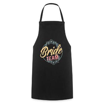 Team Braut Party Hochzeit Bräute Heiraten - Kochschürze - Schwarz - Vorne - AI Model Male 185 dark (185cm)