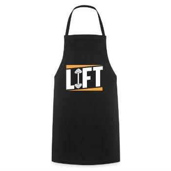 Lift Workout Gym Weightlifter Haltérophilie - Tablier de cuisine - noir - Devant - AI Model Male 185 dark (185cm)