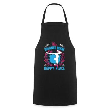 Apparatus Gymnast funny Workout - Cooking Apron - black - Front - AI Model Male 185 dark (185cm)