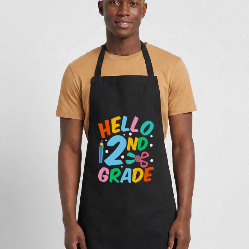 Hello 2nd Grade Second Grade Second Grader Cooking Apron