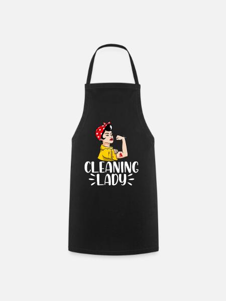 Cleaning Lady - Cooking Apron - black