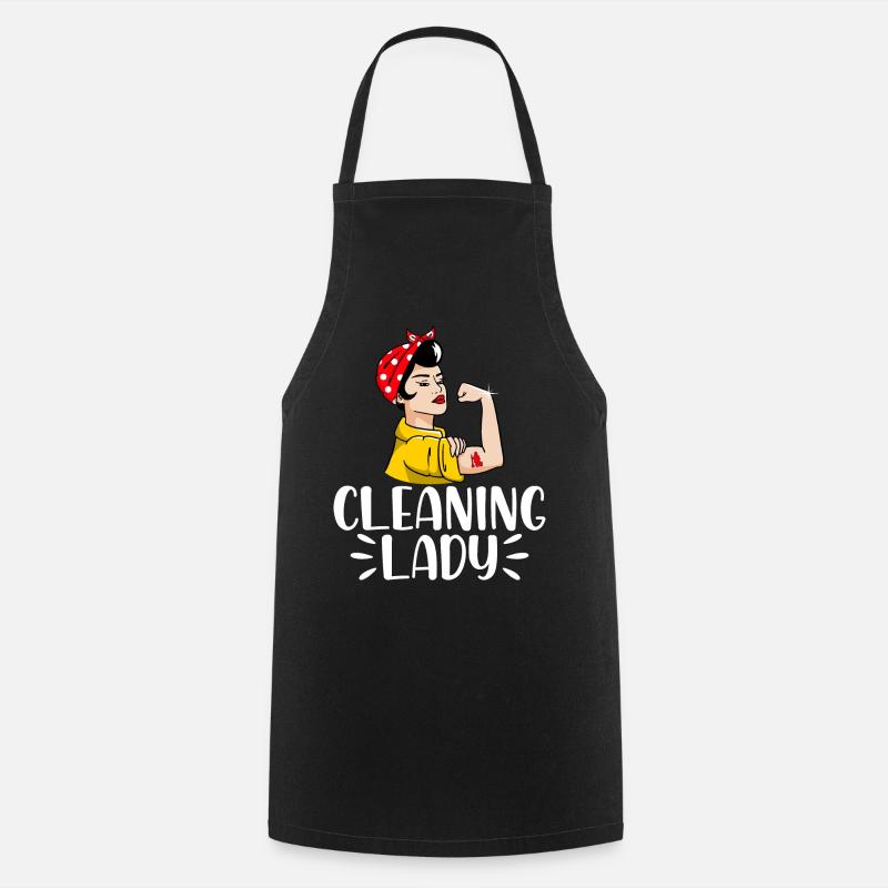 Cleaning Lady - Forklæde - sort