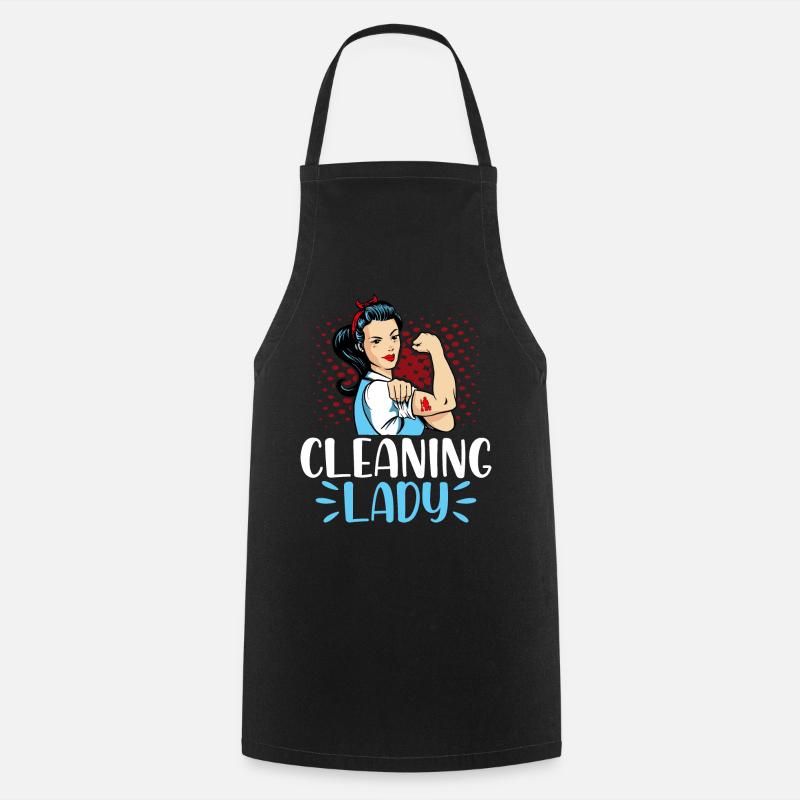 Cleaning Lady - Kochschürze - Schwarz