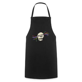Sound Engineer Audio Cable Hand Audio Specialist - Cooking Apron - black - Front - AI Model Male 185 dark (185cm)