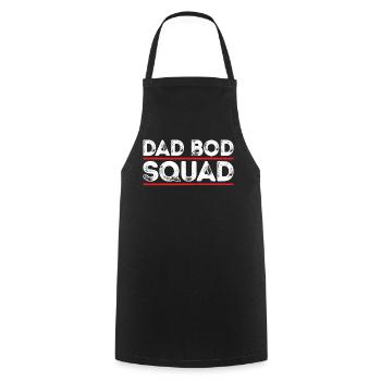Dad Bod Squad - Kochschürze - Schwarz - Vorne - AI Model Male 185 dark (185cm)