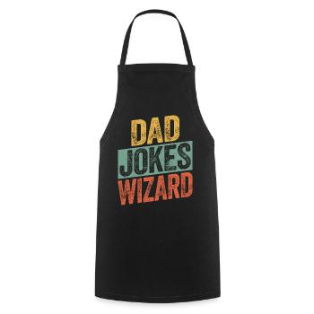Dad Jokes Wizard - Cooking Apron - black - Front - AI Model Male 185 dark (185cm)