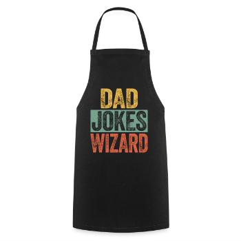 Dad Jokes Wizard - Cooking Apron - black - Front - AI Model Male 185 dark (185cm)