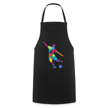Soccer Polygone Soccer - Tablier de cuisine - noir - Devant - AI Model Male 185 dark (185cm)