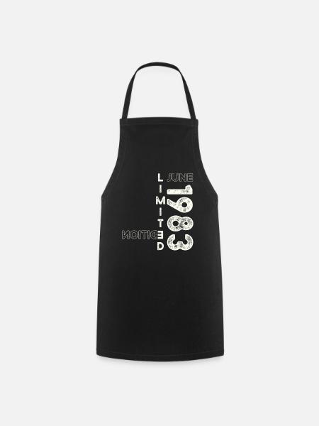 40th Birthday Man Original June Vintage 1983 - Tablier de cuisine - noir