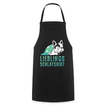 Mein Offizielles Schlafshirt Faulenzer - Kochschürze - Schwarz - Vorne - AI Model Male 185 dark (185cm)