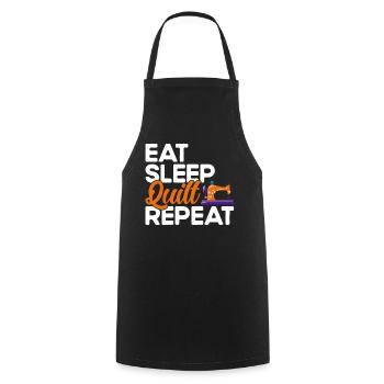 Quilting Gift Sewing Knitting Quilter - Cooking Apron - black - Front - AI Model Male 185 dark (185cm)