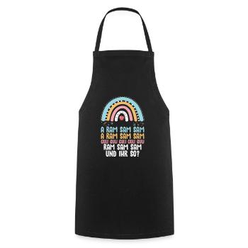 Aramsam, Guli Gulli, nursery rhyme, teacher, educator - Cooking Apron - black - Front - AI Model Male 185 dark (185cm)