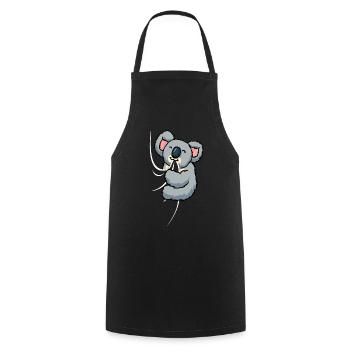 Hungriger Koala Beisst in Shirt hungriger Koala - Kochschürze - Schwarz - Vorne - AI Model Male 185 dark (185cm)