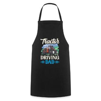 Tractor Driving Father Farm Farmer Farmer - Cooking Apron - black - Front - AI Model Male 185 dark (185cm)